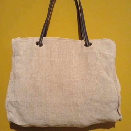 Laura Ashley vintage tote bag 100% linen, new