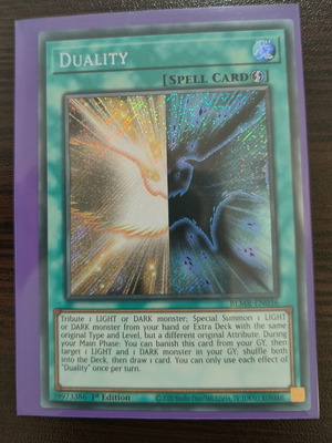 Yu-Gi-Oh Duality Secret Rare card like new