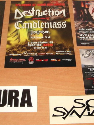 Metal flyers like new, concert promotional pack