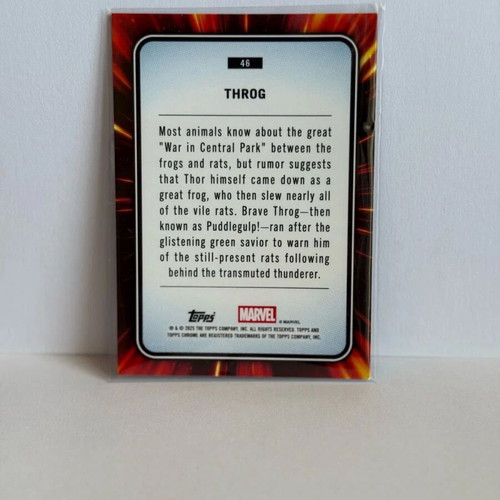 Topps Chrome Marvel 2025 Throg Spider Web card new