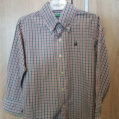 United Colors of Benetton Boy's Checked Shirt like new, size 3 years