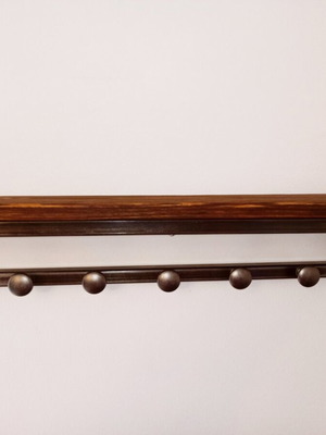 Metal wall coat rack 5 positions new with shelf