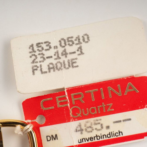 Certina Moonphase Dress Watch New Old Stock Early 1990s Swiss Made