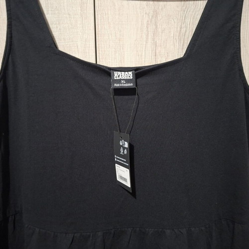 Maxi dress Urban Classics black cotton size XL new with tag