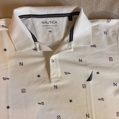 Polo shirt Nautica 2XL white like new
