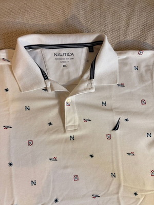 Polo shirt Nautica 2XL white like new