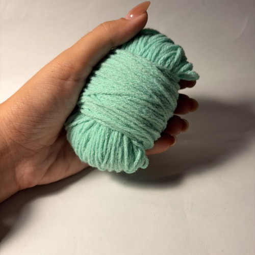 Turquoise knitting yarn