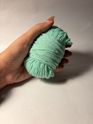 Turquoise knitting yarn
