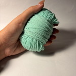 Turquoise knitting yarn