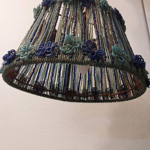 Handmade ceiling light like new, very nice color