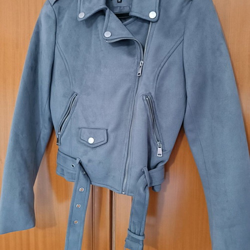 Blue suede jacket size XS like new