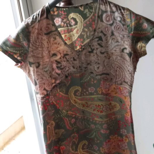 Women's cotton summer dress size M like new, multicolored