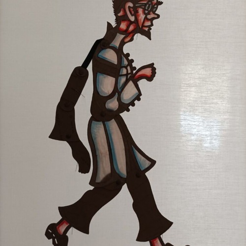 Scientist Shadow Theatre Figure 75 cm, new, handcrafted