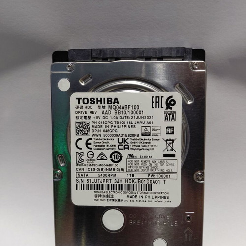 Toshiba 1TB 2.5" Hard Drive New for Laptop Console Desktop