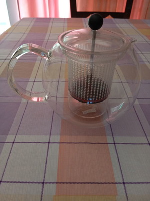 Bodum Assam Tea Press teapot with plunger system