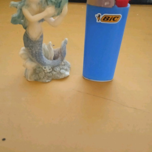 Vintage gypsum mermaid used