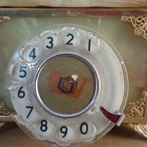 Παλιό τηλέφωνο δεκ'60-70 μεταχειρισμένο, μάρμαρο και όνυχα