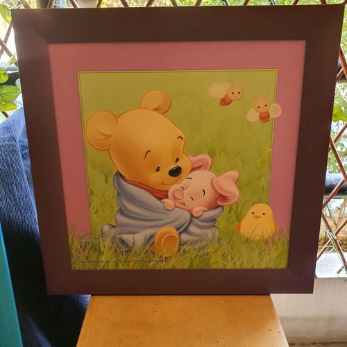 Disney wooden frames 40x40 cm like new, set of 2 from Holland