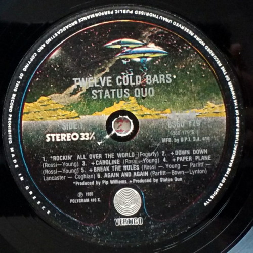 Status Quo 12 Gold Bars βινύλιο LP μεταχειρισμένο, ροκ