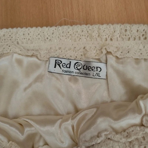 Mini lace summer skirt, beach style, size S M