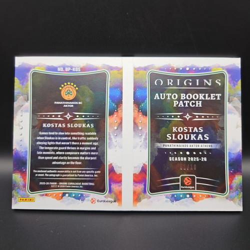 Kostas Sloukas Booklet Patch Auto 1/10