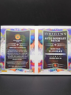 Kostas Sloukas Booklet Patch Auto 1/10