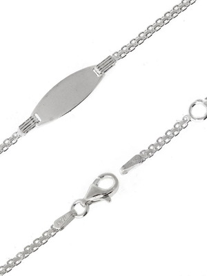 Silver children's identity bracelet new 925°