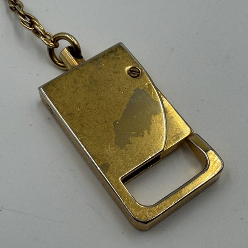 Ferragamo vintage gold-plated chain keychain used