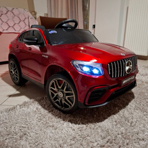 Mercedes Benz GLC 63 S AMG electric ride-on car like new, 12 V, burgundy