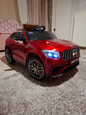 Mercedes Benz GLC 63 S AMG electric ride-on car like new, 12 V, burgundy