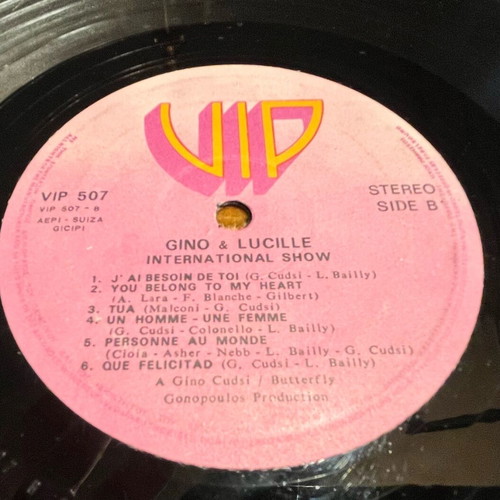 3 LP GINO & LUCILLE used, International Show 1979 and Disco Reggae pack