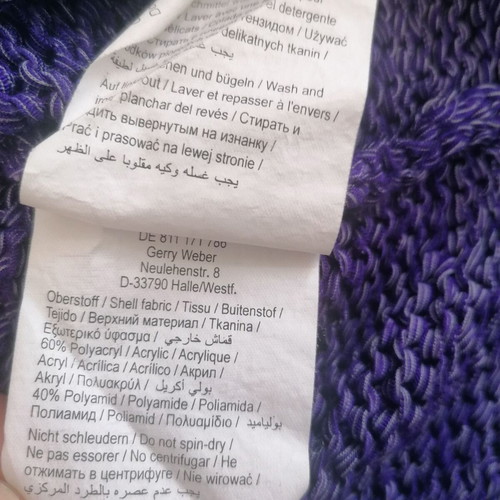 Gerry Weber vintage purple knitted sweater used, medium size