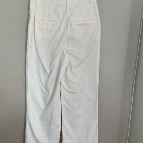 Sisley cropped pants white like new, size S