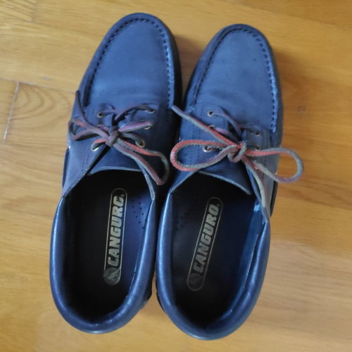 Canguro Original men's leather shoes used, black