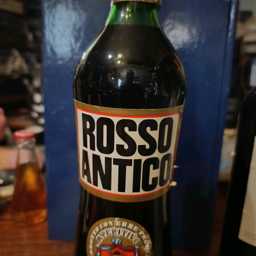 Vintage Rosso Antico bottle sealed, 1970s/1980s