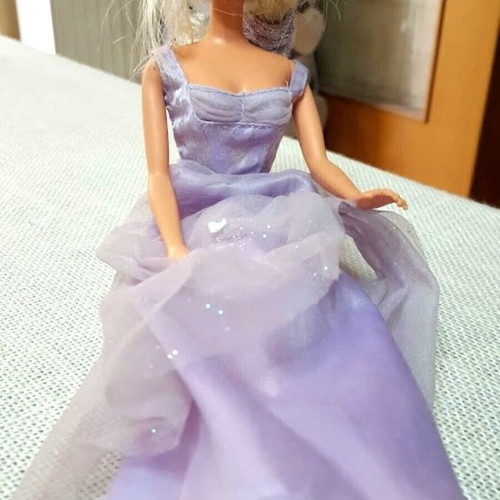 Mattel Vintage Barbie doll used with lilac evening dress