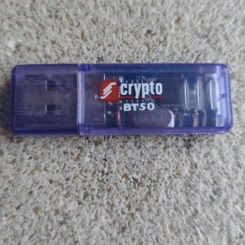 Crypto BT50 Bluetooth USB adapter used