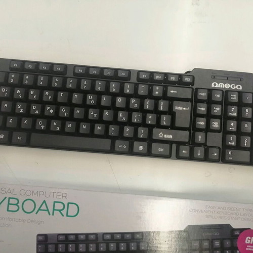 Omega wired keyboard like new, USB, black