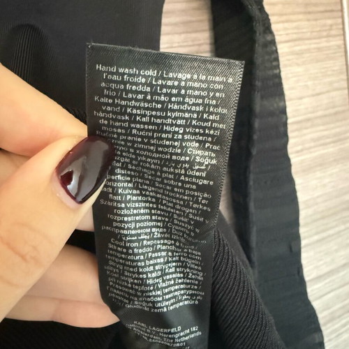 Karl Lagerfeld knitted blouse like new, black, size S