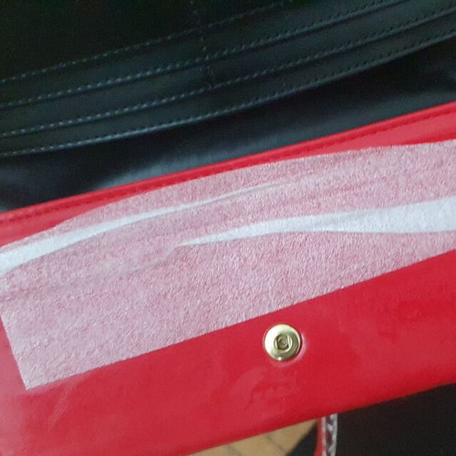 Oriflame Red Fashion rectangular wallet with gold ring