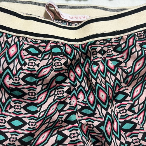 Set satin pants with strapless crop top like new, size xs