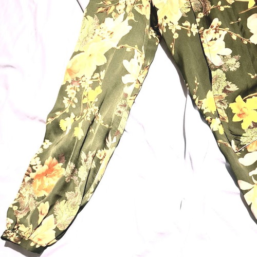 Access floral green satin dress size XXL new, A line