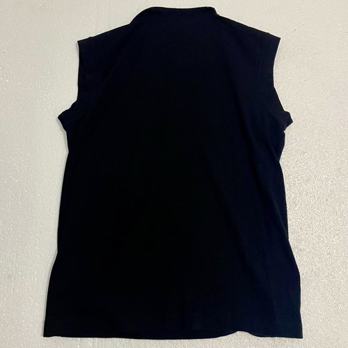 Vintage Gianfranco Ferré sleeveless top like new, black with logo print