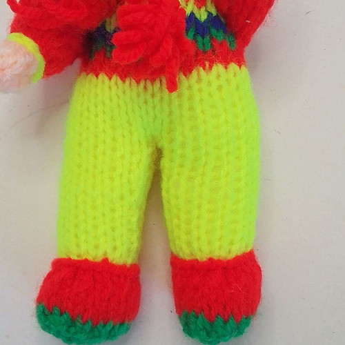 Crochet Winter knitted handmade doll used