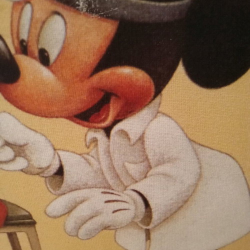 Mickey Mouse children's frame used, collectible 30x40