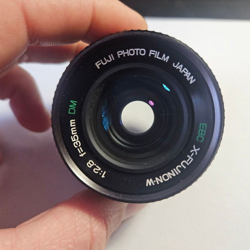 Fujica EBC Fujinon-W 35mm f/2.8 lens like new with adapter and UV filter