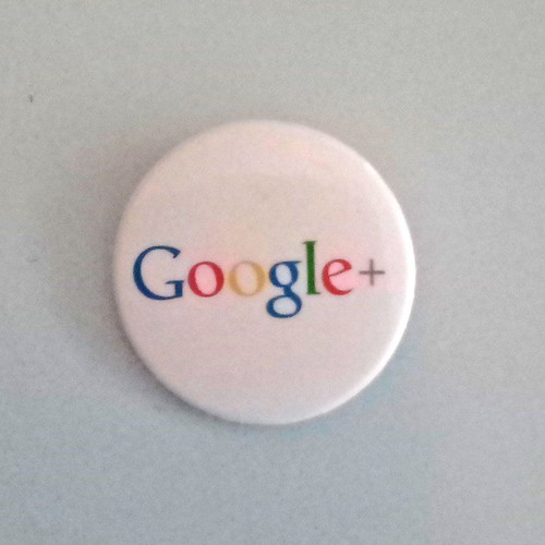 Google+ Pin Button new, white