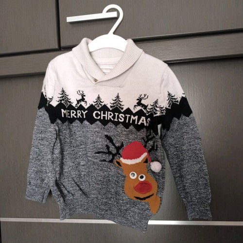 Orchestra Christmas sweater boy No5 like new, white