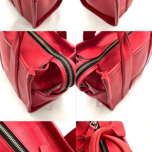 Marc Jacobs The Tote Bag small handbag used, red leather