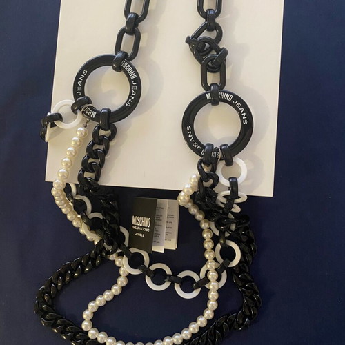 Moschino Cheap and Chic necklace new, black and white
